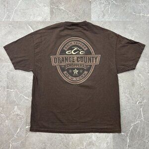 Vintage Orange County Choppers Graphic Tee Mens 2XL Rock Tavern Biker OCC y2k